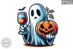 Halloween Ghost Sublimation Design - High-Quality 300 Dpi Product Image 1