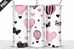Lovely Hearts Tumbler Design | Valentine's Day Tumbler Wrap Product Image 3