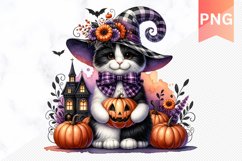 Halloween Cat Sublimation Clipart PNG Bundle Product Image 11