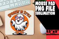 COZY MOUSE MAT INSPIRATIONAL SUBLIMATION, Funny Ghost Product Image 1