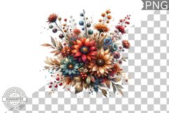 Flowers Sublimation - Clipart PNG Bundle Product Image 2