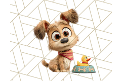 Pet Shop Clipart, Cute Big Eyed Animals, Kawaii Pets PNG Product Image 2