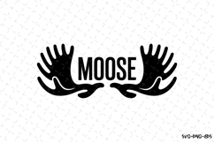 Moose Antlers Svg | Christmas Svg | Svg Cut Files Product Image 1