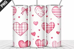 Lovely Hearts Tumbler Design | Valentine's Day Tumbler Wrap Product Image 3