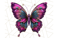 Metallic Butterfly Clipart PNG Clipart, Vibrant Butterfly Product Image 2