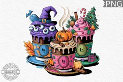 Hallothanksmas PNG, Hallothanksmas Coffee Sublimation Product Image 1