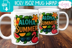 Summer wrap PNG sublimation BUNDLE, Beach mugs bundle PNG Product Image 4