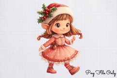 Retro Pink Christmas Sublimation Clipart PNG Product Image 1