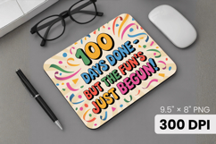 100 days of school Mouse Pad, Teacher PNG Sublimation Design Product Image 1