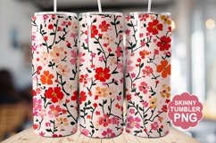 Floral Pattern Tumbler | Floral Tumbler Wrap Product Image 1
