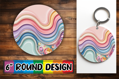 Radiant Sublimation Circle Ornaments PNG, Pattern Product Image 1