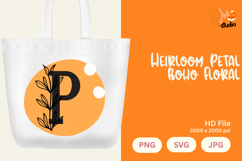 Heirloom Petal Boho Floral Monogram Product Image 1
