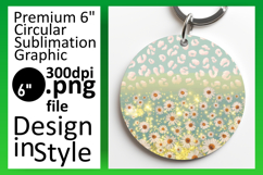 Dynamic Round Design for Coaster Artwork , Leopard Print Product Image 1