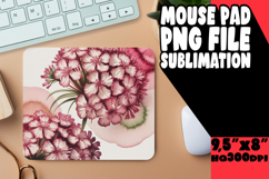 Playful Mouse Pad Sublimation PNG, Flowers Product Image 1