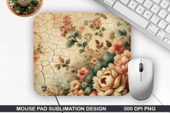 Vintage Mouse Pad Sublimation PNG Design - Mouse Pad PNG Product Image 1