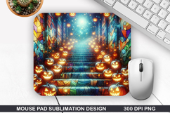 Pumpkin Mouse Pad, Halloween Mouse Pad PNG Design, Halloween Product Image 1