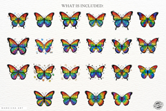 Autism Butterfly Clipart Product Image 4