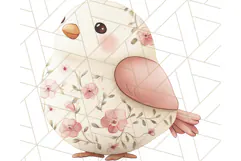 Pink Floral Stuffed Animal Clipart PNG, Cute Stuffed Animals Product Image 2