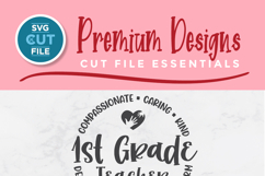 First Grade Teacher svg - a 1st grade teacher unisex design Product Image 2