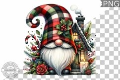 Christmas Gnome Sublimation - Clipart PNG Design Product Image 1