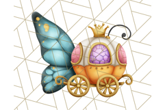 Royal Carriage &amp; Princess Vehicle PNG Clipart for Fairytales Product Image 2
