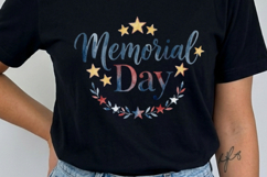 Watercolor Memorial Day Clipart Bundle | Patriotic PNG Product Image 3