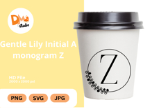 Gentle Lily Initial Monogram Product Image 1
