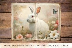 Printable Junk Journal Pages rabbit 2 Product Image 1