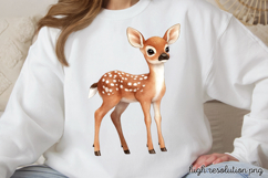 Charming Fairy Woodland Animals Clipart PNG Product Image 1