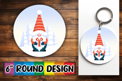 Timeless Circle Car Coasters PNG, Gnomes Product Image 1