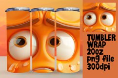 Cute Cartoon Emoji Tumbler Design - Sublimation 20oz Product Image 1