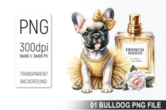 Watercolor Cute Bulldog Clipart PNG Bundle, Bulldog Art Product Image 2