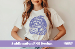 Funny Sarcastic Feral Witch Raccoon Halloween PNG DTF Bundle Product Image 9