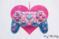 Valentine Game Controllers Sublimation Clipart PNGSublimatio Product Image 1
