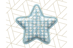 Cute Puffy Star Clipart PNG, 3D Glossy Pastel Stars Clip Art Product Image 2