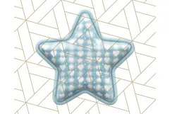 Cute Puffy Star Clipart PNG, 3D Glossy Pastel Stars Clip Art Product Image 2