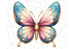 Jewel Toned Butterfly PNG Clipart, Vibrant Butterflies Product Image 2