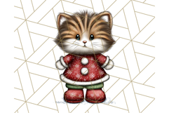 Christmas Animal Clipart, Festive Animals in Holiday Outfits Product Image 2