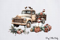 White Rustic Christmas Clipart PNG Product Image 1