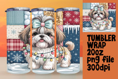Stylish 20oz Tumbler Template , Holiday Pets Product Image 1