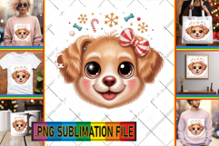 Fun Tote Bag Art PNG, Cute Christmas Product Image 1