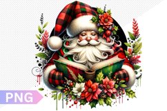 Christmas Santa Sublimation - Clipart PNG Design Product Image 1
