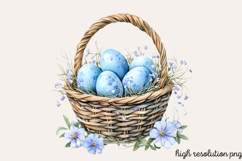 Spring Neutral Blue Clipart PNG Product Image 1
