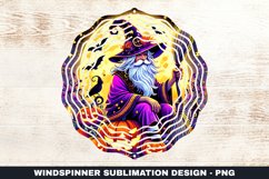 Halloween Gnome Wind Spinner Sublimation Design Product Image 1