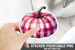 Halloween Pumpkin Sticker| Halloween Sticker PNG Design Product Image 1