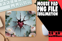 WHIMSICAL mouse MAT Creative Touch, 3D Heart Product Image 1