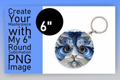 Colorful Cat Creations: 3D Sublimation Product Image 1