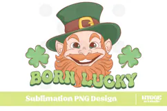 Happy St Patrick's Day PNG DTF Irish Lucky Leprechaun Beer Product Image 1