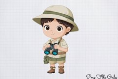 Watercolor Safari Adventure Clipart PNG Product Image 1