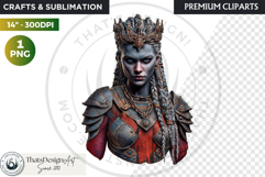 Fantasy Ruler Clipart PNG, Fantasy King &amp; Queen Portrait Product Image 1